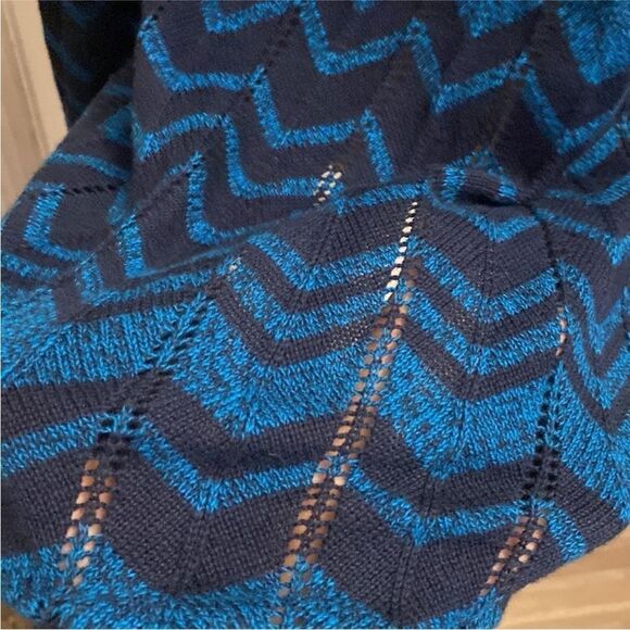 Missoni for Target Women's Blue Chevron Cardigan Sweater, M - Picture 8 of 9